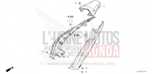 CAPOT ARRIERE CB500XAT de 2026